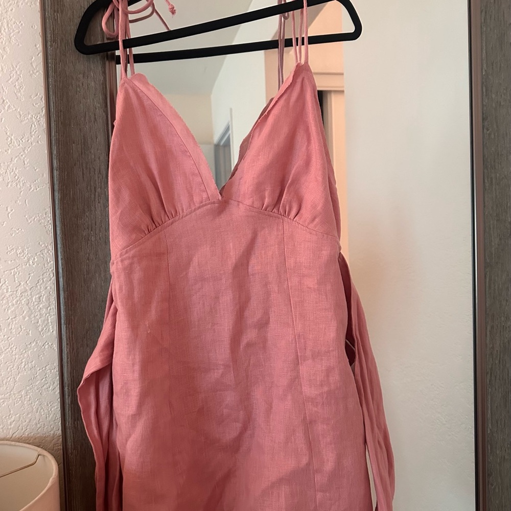 Skylar + Madison Blush Pink V-Neck Dress